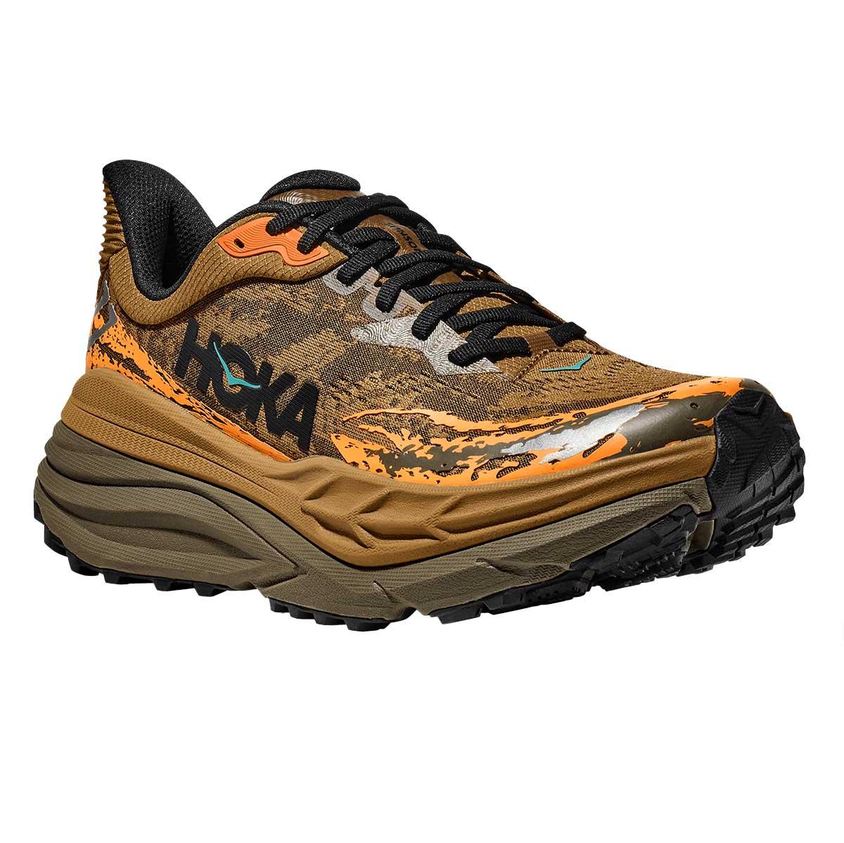 Hoka Stinson 7 Shoe Men's in Honey and Antique Olive